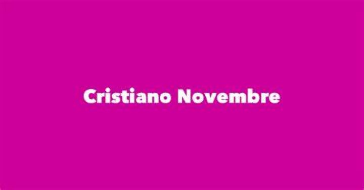 Cristiano Novembre