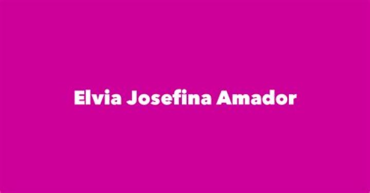 Elvia Josefina Amador