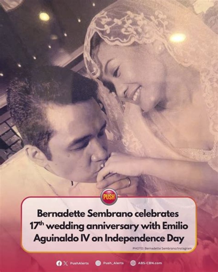 Emilio Aguinaldo IV, Bernadette Sembrano's Husband