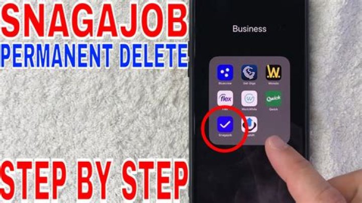 How to delete snagajob account