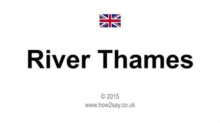 How to pronounce river thames
