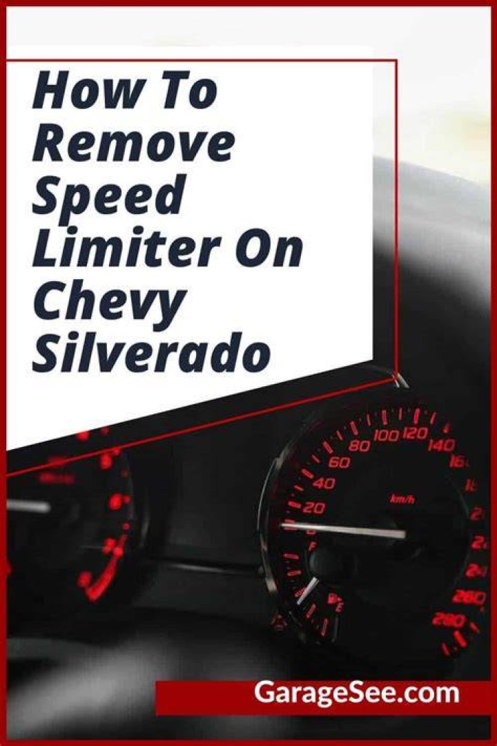How to remove speed limiter