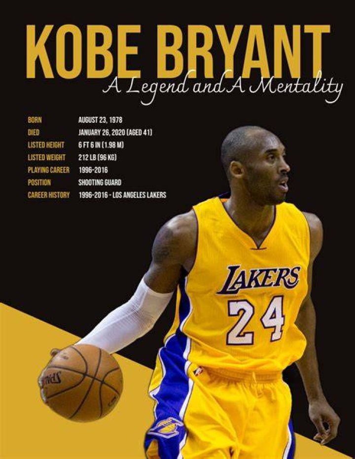 Kobe Bryant&rsquo;s Height, Weight And Body Measurements